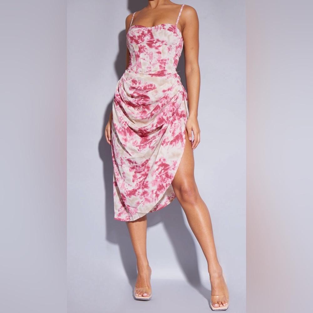 Two piece Tie Dye corset and skirt set